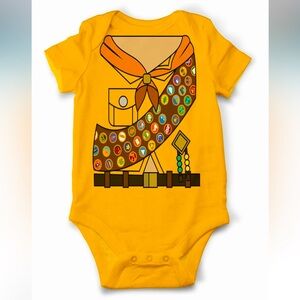 Pixar Up Scout Russell Cosplay Halloween Costume Onesie Bodysuit Size 6 Months